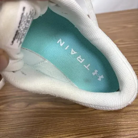 Under Armour Charged Aurora 2 White Radial Turquoise Women's Size 8 - Picture 9 of 13